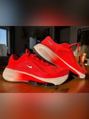 Nike Versair Orange Shoes with White and Silver Accents